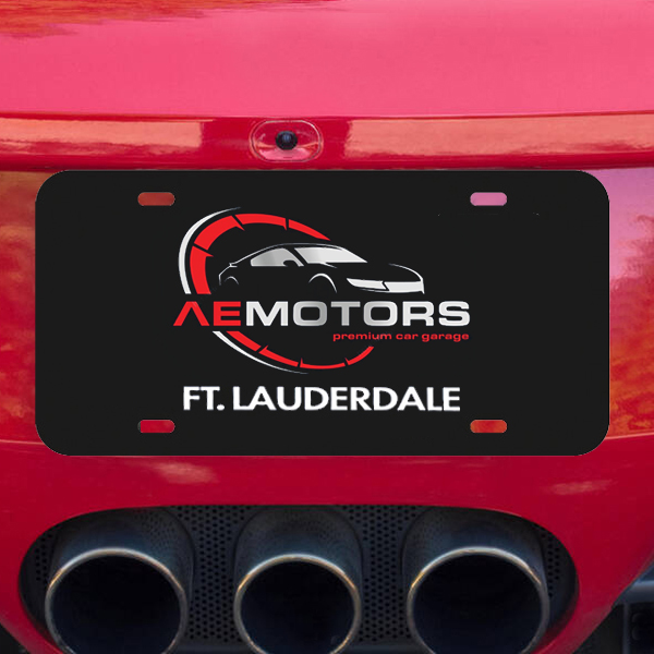 Custom License Plate Insert - .020 Styrene