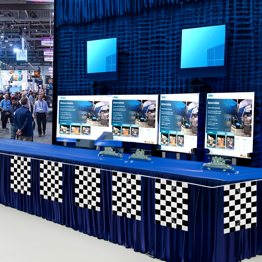 18″ x 12″ Economy Race Style Flag Line