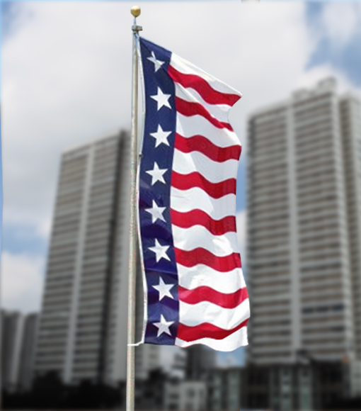 Uncle Sam Vertical Flag