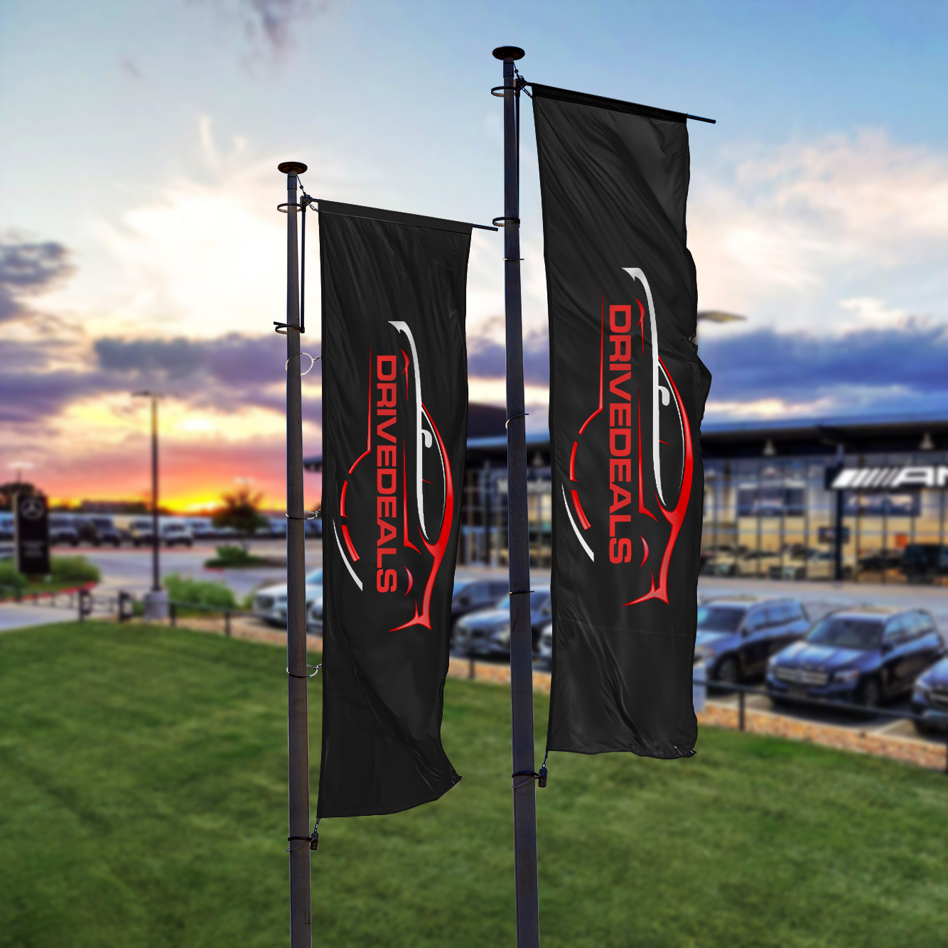 5x3 Custom Vertical Flag - Double Sided